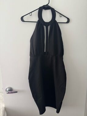Windsor Black Halter Dress
